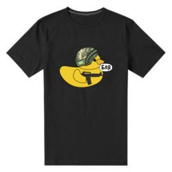 Мужская футболка премиум Боевая утка - PrintSalon