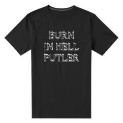 Мужская стрейчевая футболка Born in Hell Putin - PrintSalon