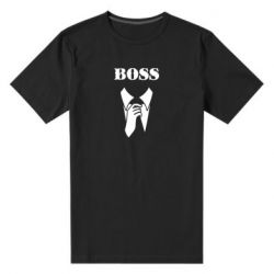 Мужская футболка премиум Boss Costume - PrintSalon
