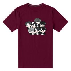 Чоловіча преміум футболка BTS Cute Art - PrintSalon