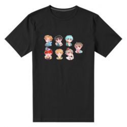 Мужская футболка премиум BTS cute boys - PrintSalon