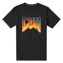 Мужская футболка премиум Cum Doom logo - PrintSalon