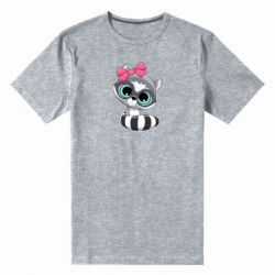 Мужская футболка премиум Cute raccoon - PrintSalon