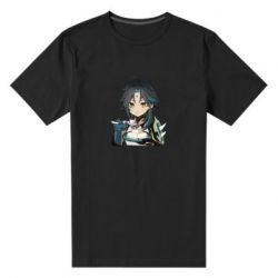 Мужская футболка премиум Cяо кушает - PrintSalon