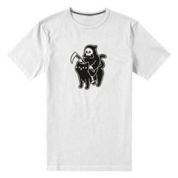 Чоловіча преміум футболка Death and cat - PrintSalon