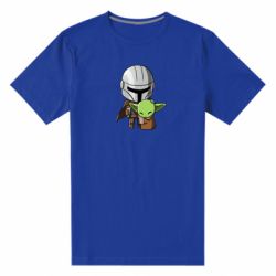 Мужская футболка премиум Din Djarin And The Child - PrintSalon