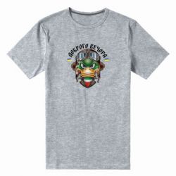 Мужская футболка премиум Доброго вечора! Утка - PrintSalon