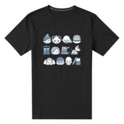 Мужская футболка премиум Doctor who icons - PrintSalon