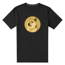 Мужская футболка премиум Dogecoin - PrintSalon