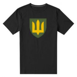 Чоловіча преміум футболка Емблема сухопутних військ України ЗСУ - PrintSalon