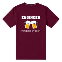Мужская футболка премиум Engineer Powered By Beer - PrintSalon