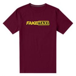 Мужская футболка премиум Fake taxi logo 2 - PrintSalon