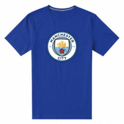 Мужская футболка премиум FC Manchester City Logo - PrintSalon