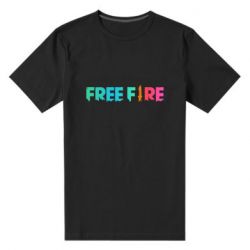 Мужская футболка премиум Free fire gradient logo - PrintSalon