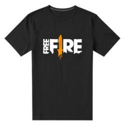 Чоловіча преміум футболка Free Fire vertical logo - PrintSalon