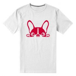 Мужская футболка премиум French Bulldog Puppy - PrintSalon