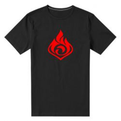 Мужская футболка премиум Genshin Impact Pyro - PrintSalon