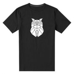 Чоловіча преміум футболка Geometric Owl - PrintSalon