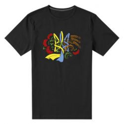 Чоловіча преміум футболка Герб колоски і калина - PrintSalon