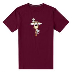 Мужская футболка премиум Giraffe Owl and Mouse - PrintSalon