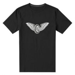 Мужская футболка премиум Колесо и крылья - PrintSalon