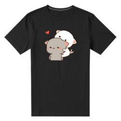 Мужская футболка премиум Котики кохання - PrintSalon