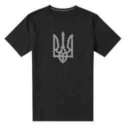 Чоловіча преміум футболка Креативний герб України. - PrintSalon