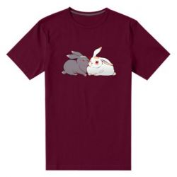 Мужская футболка премиум Кролики Вэй и Лань - PrintSalon