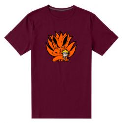 Мужская футболка премиум Kurama And Naruto - PrintSalon