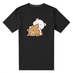 Мужская футболка премиум Кусь мишки - PrintSalon