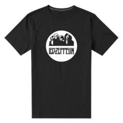 Мужская футболка премиум Led Zeppelin in a circle - PrintSalon