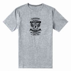 Мужская футболка премиум Легенды рождаются. Ваш месяц год рождения (англ.) - PrintSalon