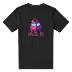 Мужская футболка премиум Love is Among Us - PrintSalon