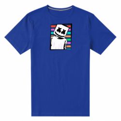 Мужская футболка премиум Marshmello Colorful Portrait - PrintSalon