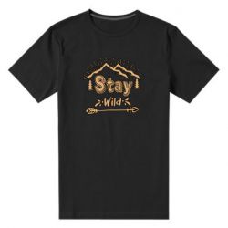 Мужская футболка премиум Mountains - Stay Wild - PrintSalon