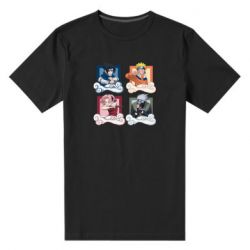 Чоловіча преміум футболка Naruto team 7 in action