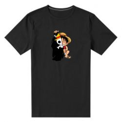 Мужская футболка премиум One piece chibi Luffy - PrintSalon