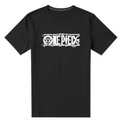 Мужская футболка премиум One Piece Logo Anchor - PrintSalon