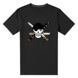 Мужская футболка премиум One Piece Zoro logo - PrintSalon