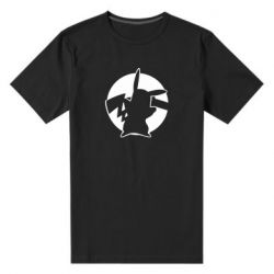 Мужская футболка премиум Pikachu silhouette - PrintSalon