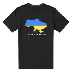 Мужская стрейчевая футболка Pray for peace - PrintSalon