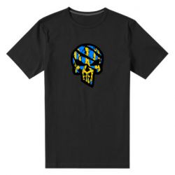 Чоловіча преміум футболка Punisher Coat of arms of Ukraine - PrintSalon