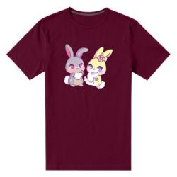 Мужская футболка премиум Rabbits In Love - PrintSalon