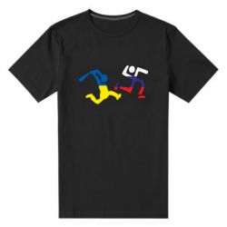 Мужская стрейчевая футболка Рашисты прочь! - PrintSalon