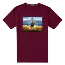 Мужская стрейчевая футболка русский корабль иди на@