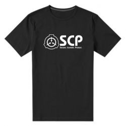 Чоловіча преміум футболка SCP logo text - PrintSalon