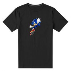 Мужская футболка премиум Sonic and the jump - PrintSalon