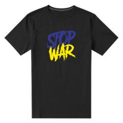 Мужская стрейчевая футболка Stop this war - PrintSalon