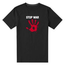 Мужская стрейчевая футболка Stop War - PrintSalon