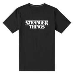 Мужская футболка премиум Stragner Things Logo - PrintSalon
